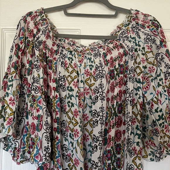 NWT MSRP $84 RAGA Sydney Pom-pom Romper In Floral Print - Size Large - Picture 3 of 8